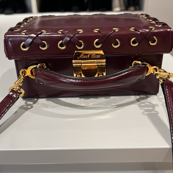 Mark Cross Burgundy Top Handle Crossbody Bag NWOT - Picture 5 of 8
